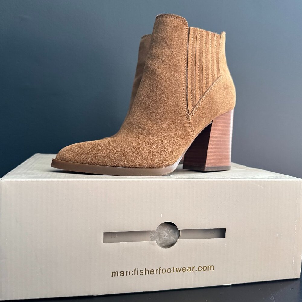 Suede Ankle Boot - Marc Fisher